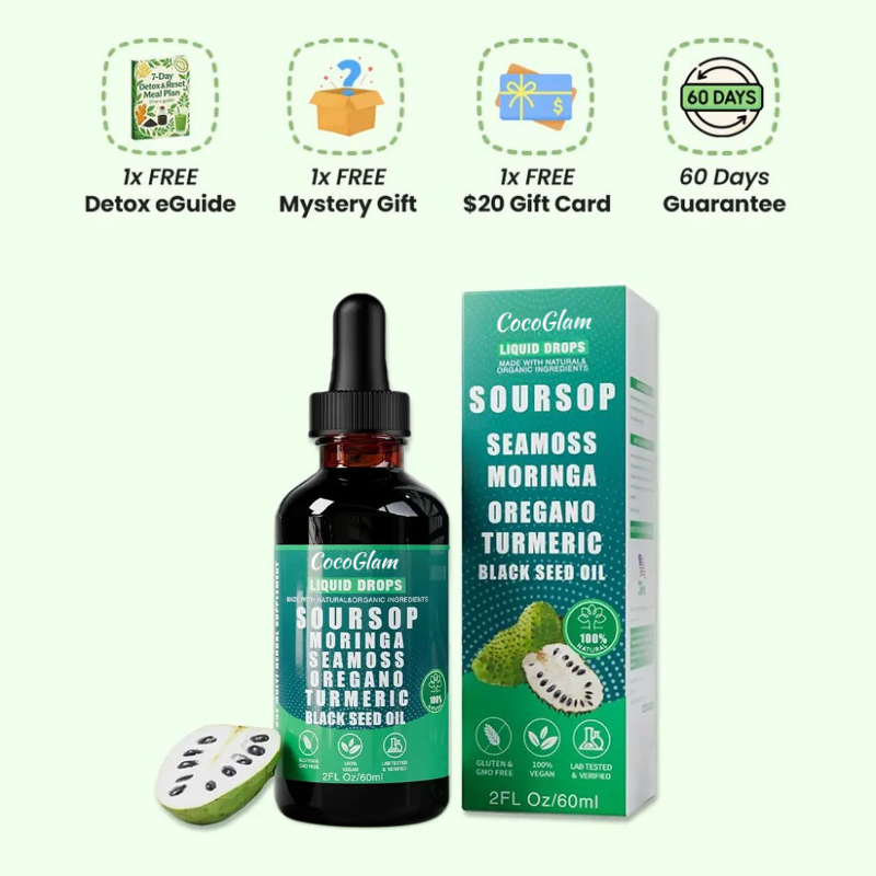 100% Organic Soursop All-in-One Vitality Drops