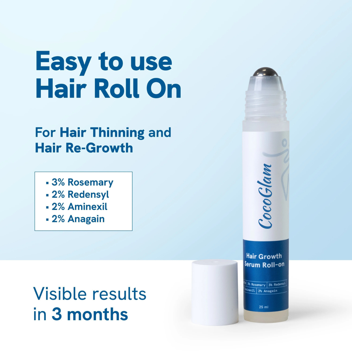 CocoGlam - Advanced Hair Growth Roll-On Serum.