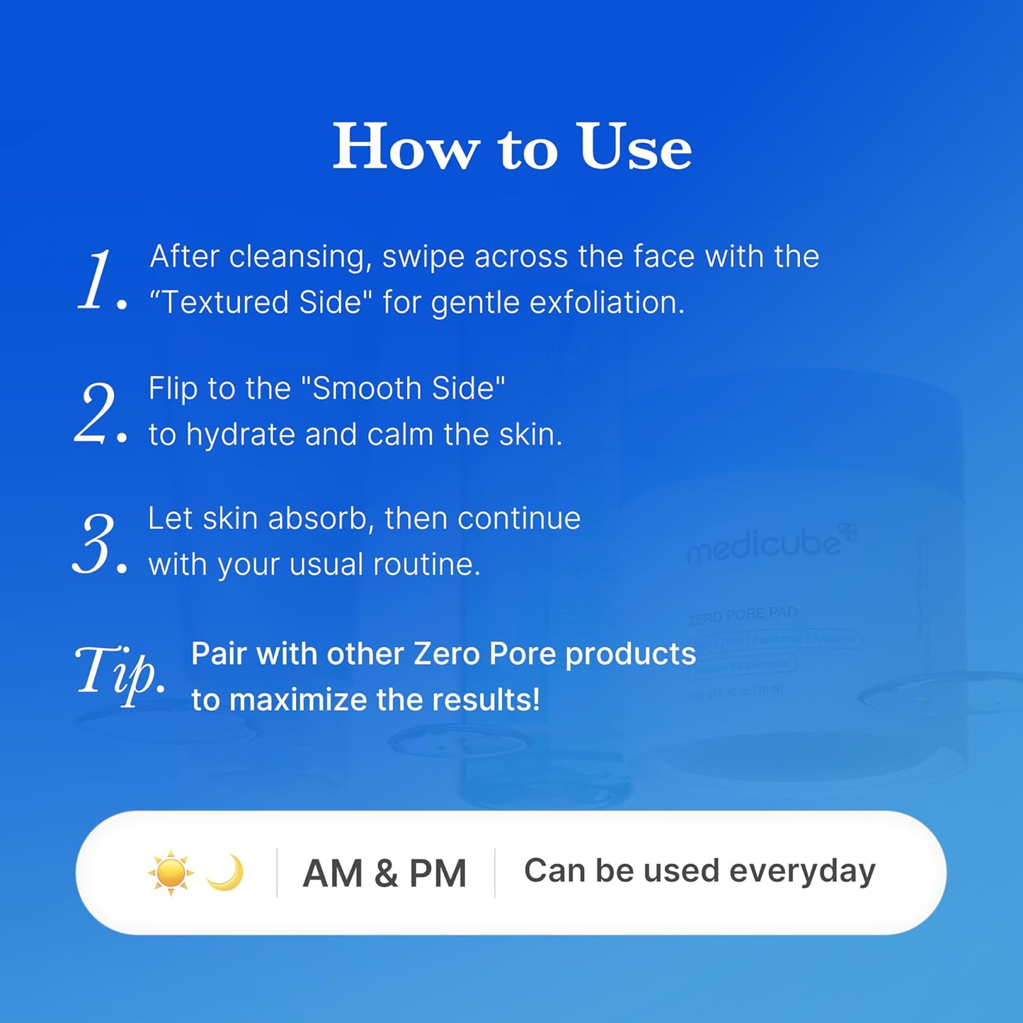Dual-Action Skincare Pads – Blue & Red