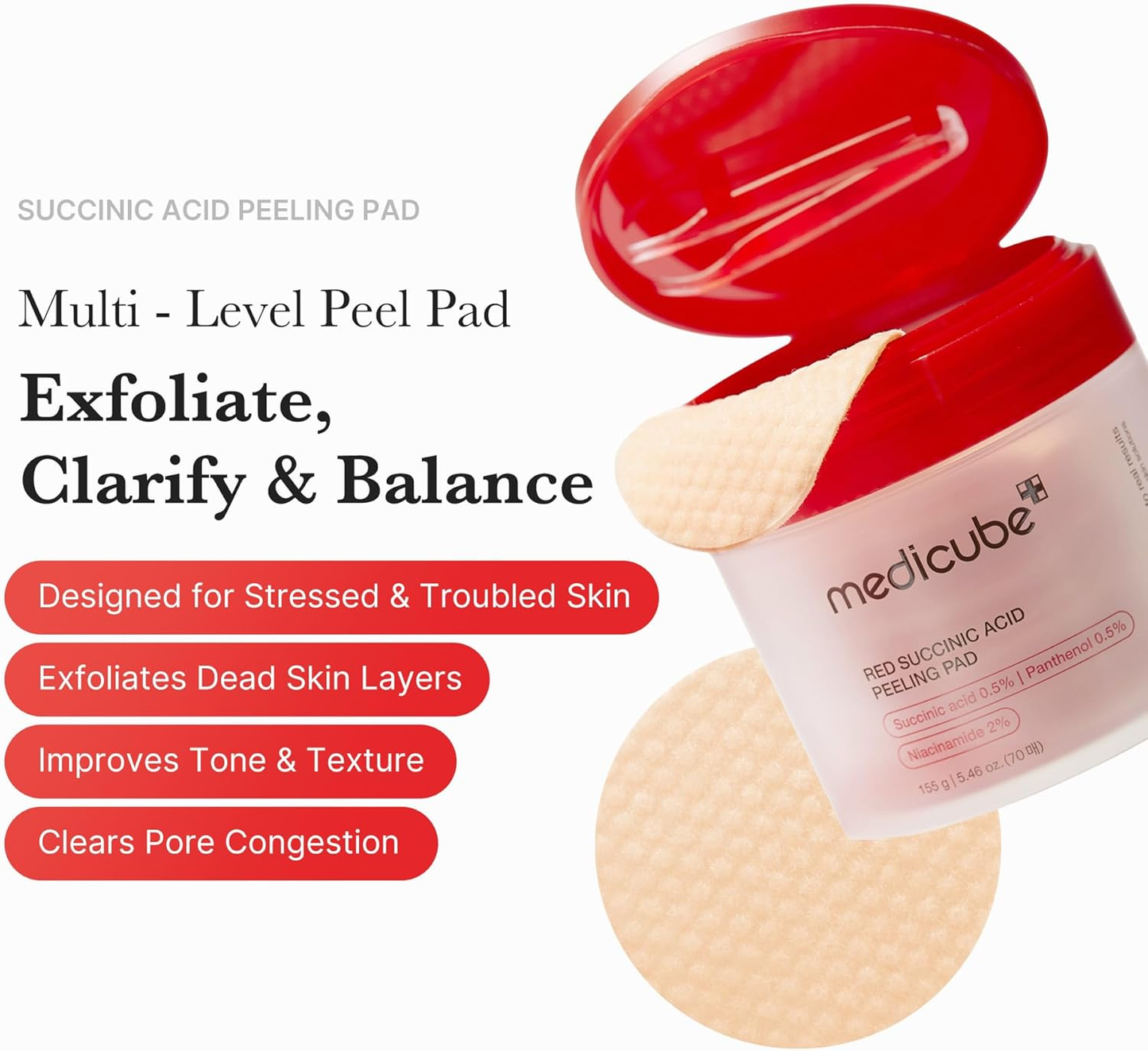 Dual-Action Skincare Pads – Blue & Red
